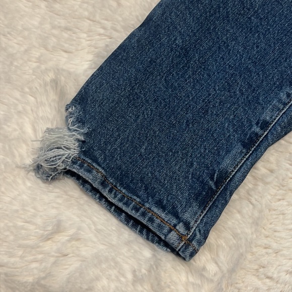 AGOLDE Distressed  High-waisted Jeans size 28 - Picture 4 of 5